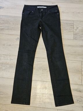 Grane Straight Leg Low-rise Black Jeans Junior's Size 1